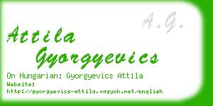 attila gyorgyevics business card